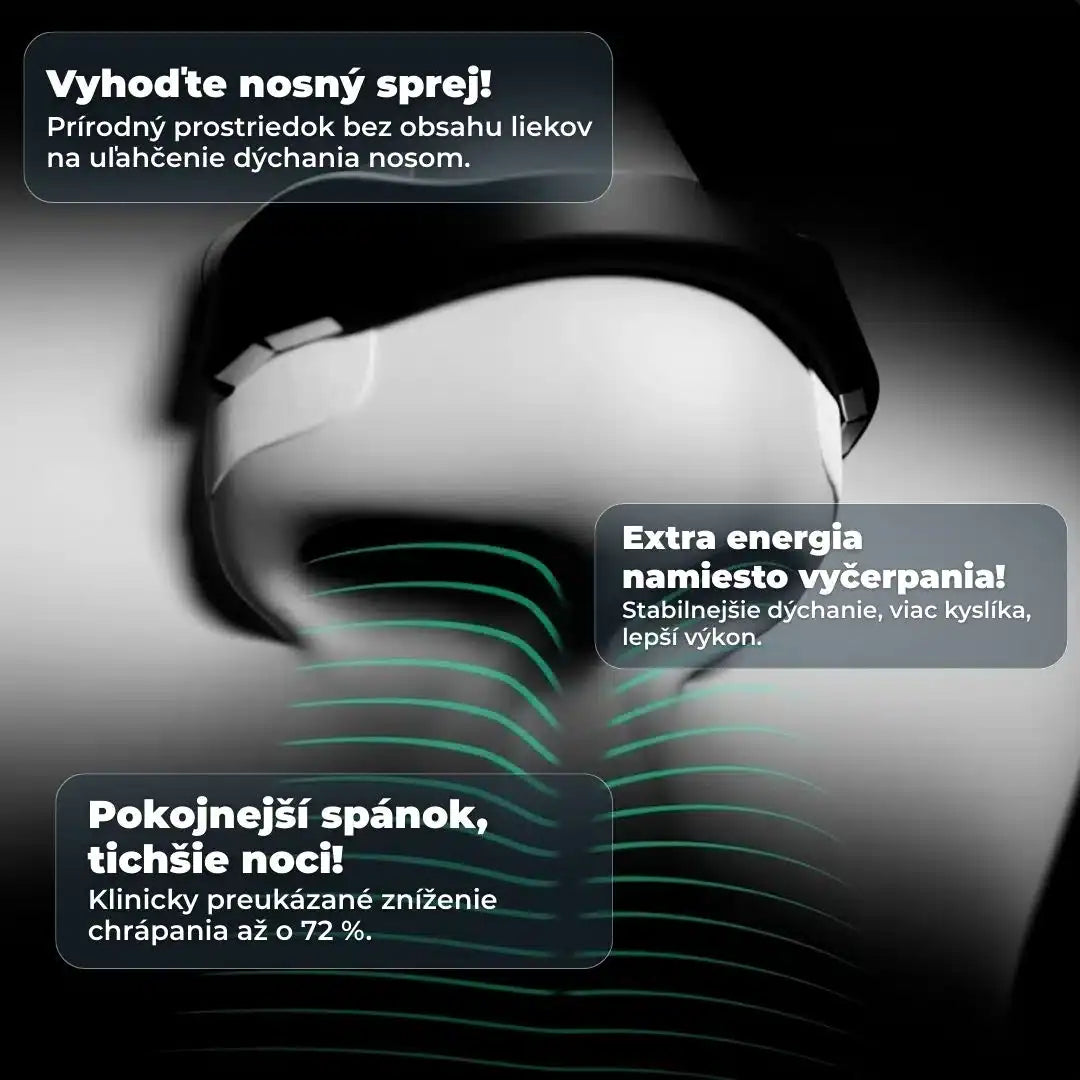 SleepAir magnetické pásky na nos - Štartovací sada