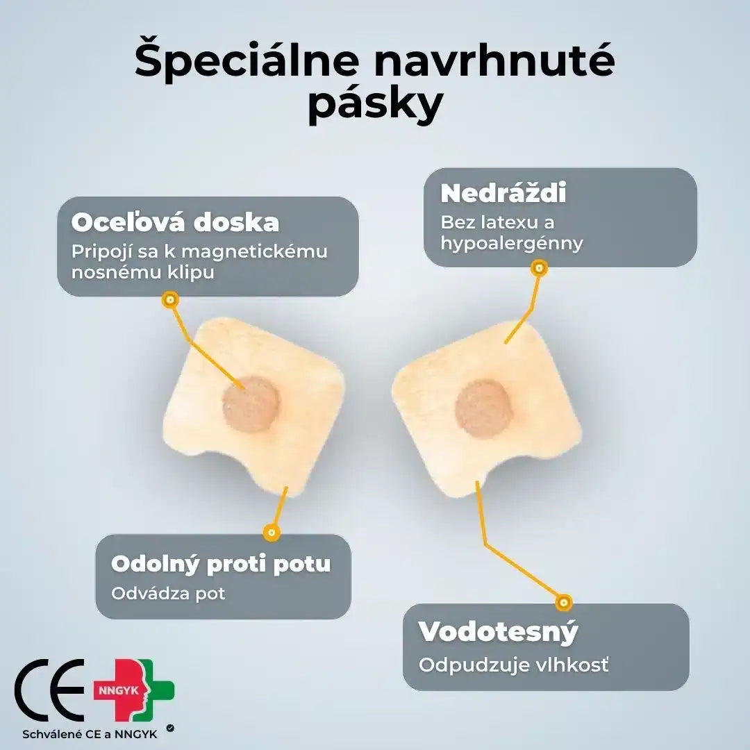 SleepAir Magnetické pásky na nos – náhradná sada