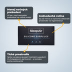 SleepAir silicone earplugs product packaging