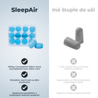 SleepAir silicone earplugs compared with traditional foam earplugs