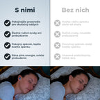 Comparison of sleeping with and without blue silicone earplugs