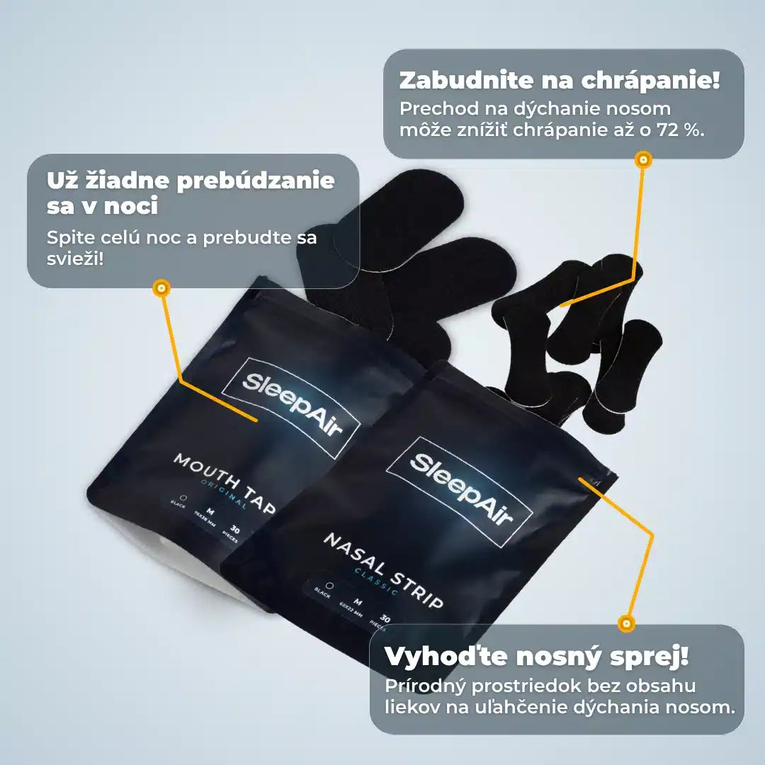 SleepAir Pásky na ústa & Pásky na nos