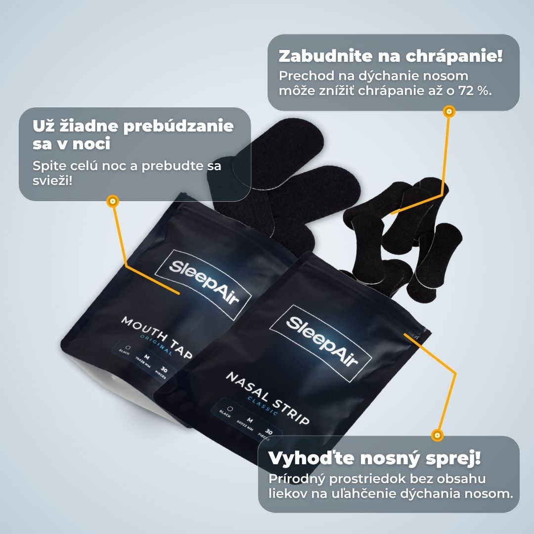 SleepAir Štartovací balíček pre dýchanie nosom