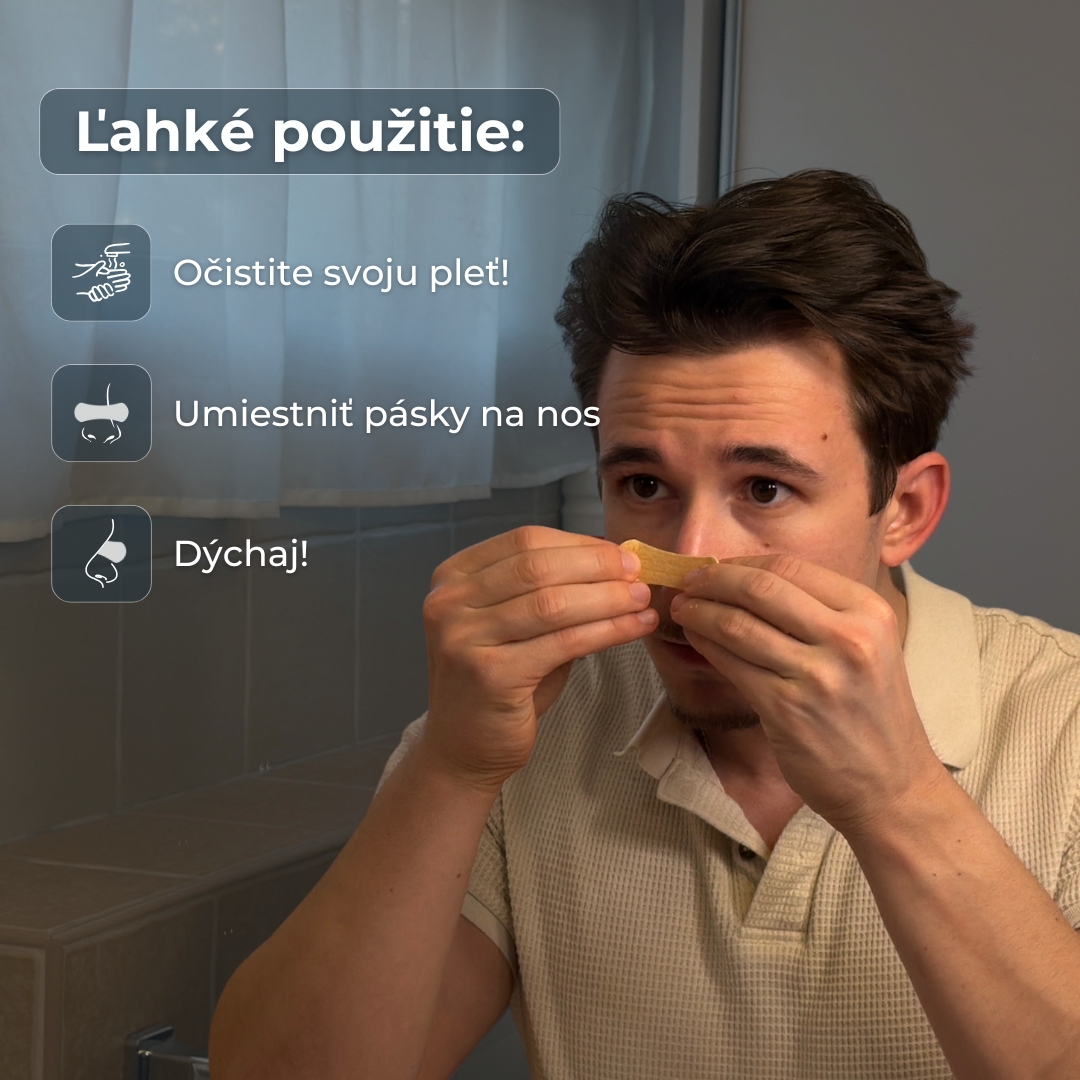 Pásky na nos béžová M