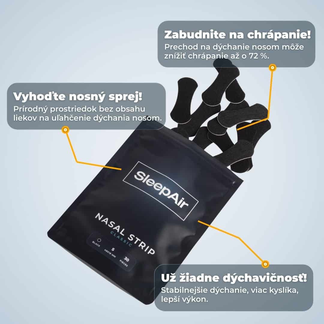 Pásky na nos čierna S
