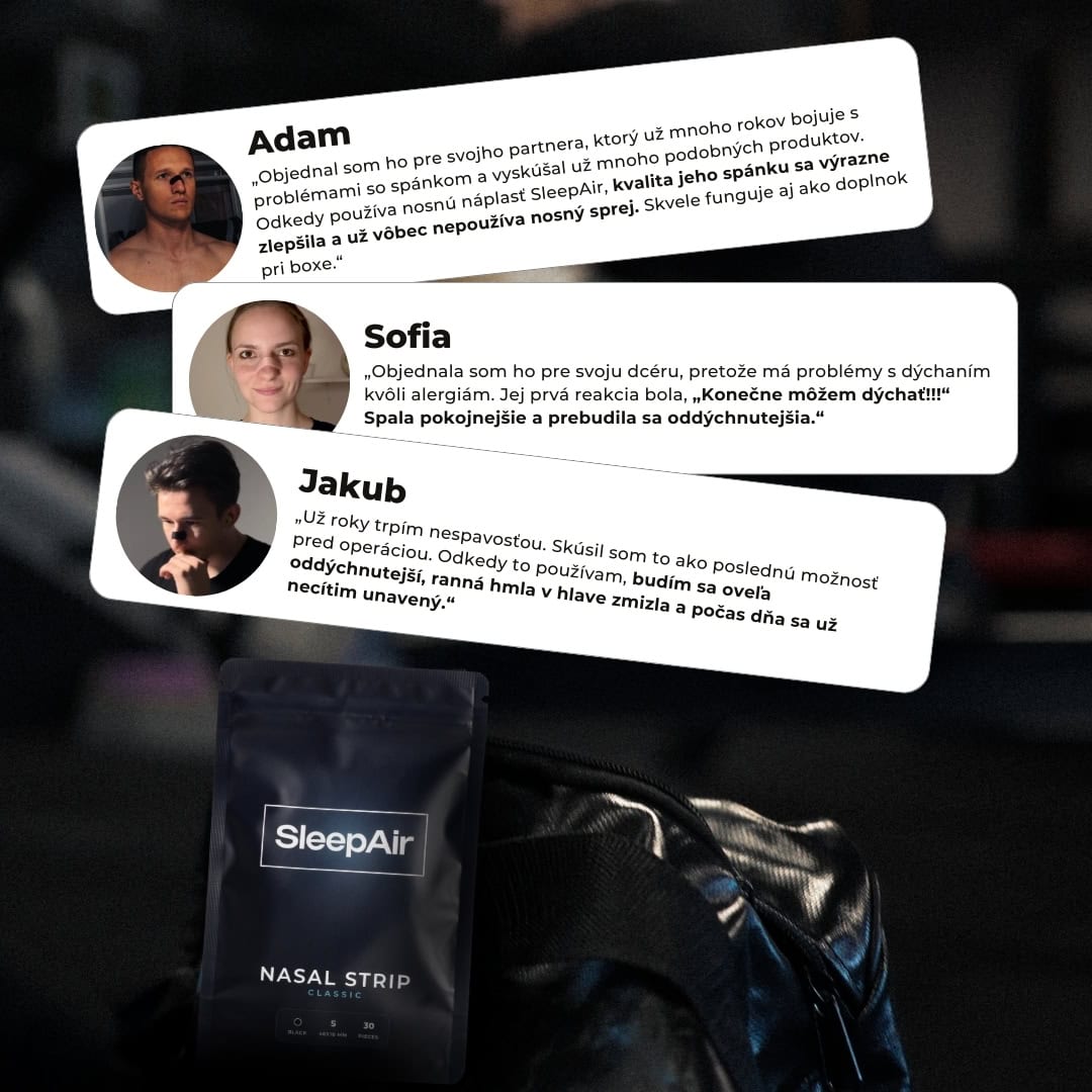 Pásky na nos čierna S