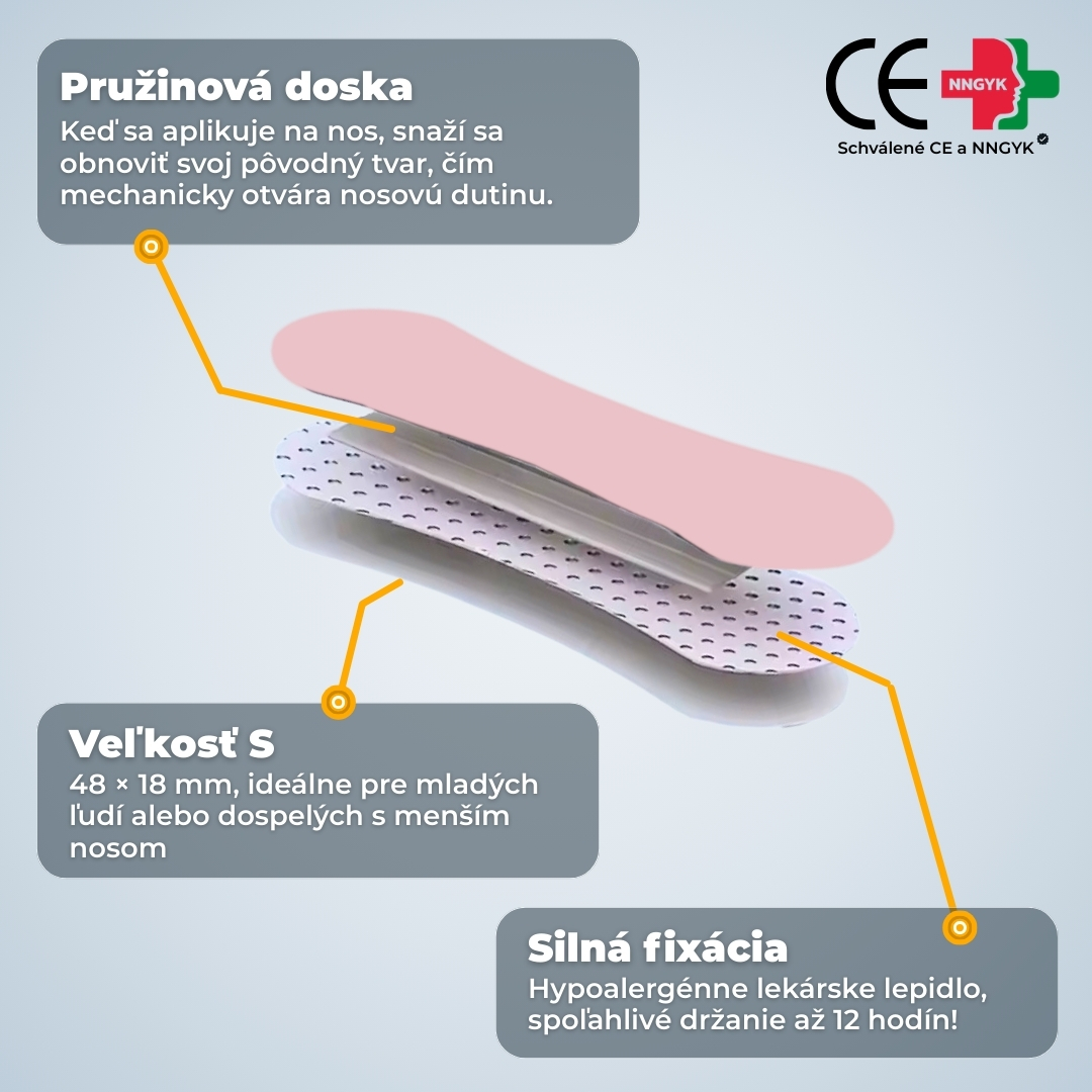 Pásky na nos Ružová S