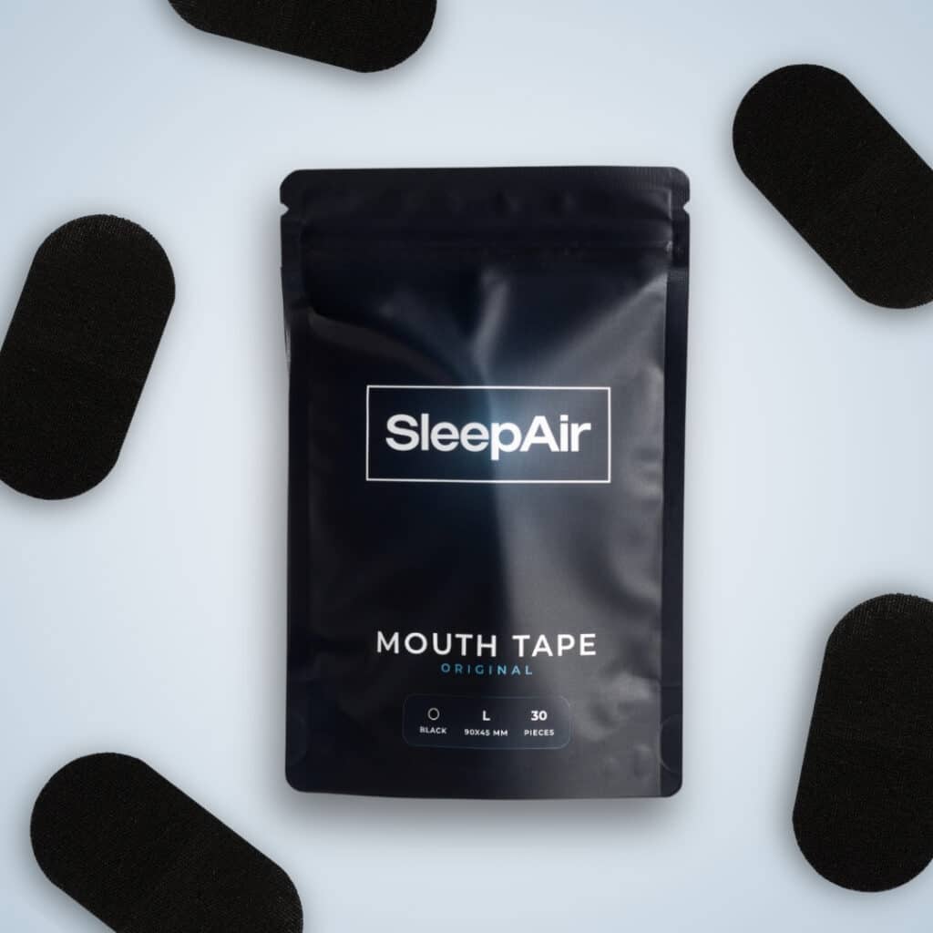 Pásky na ústa čierna L