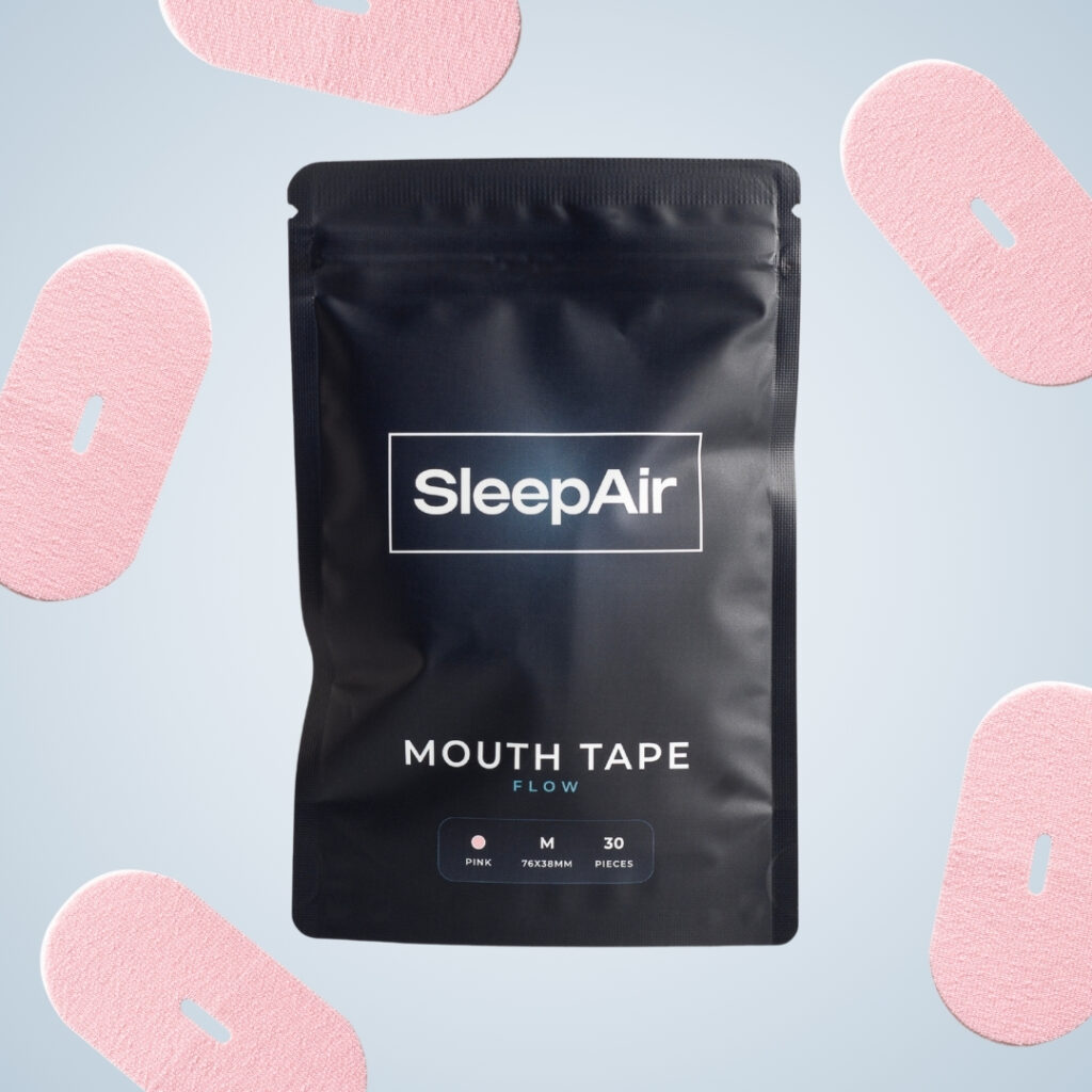 Pásky na ústa ružová M flow